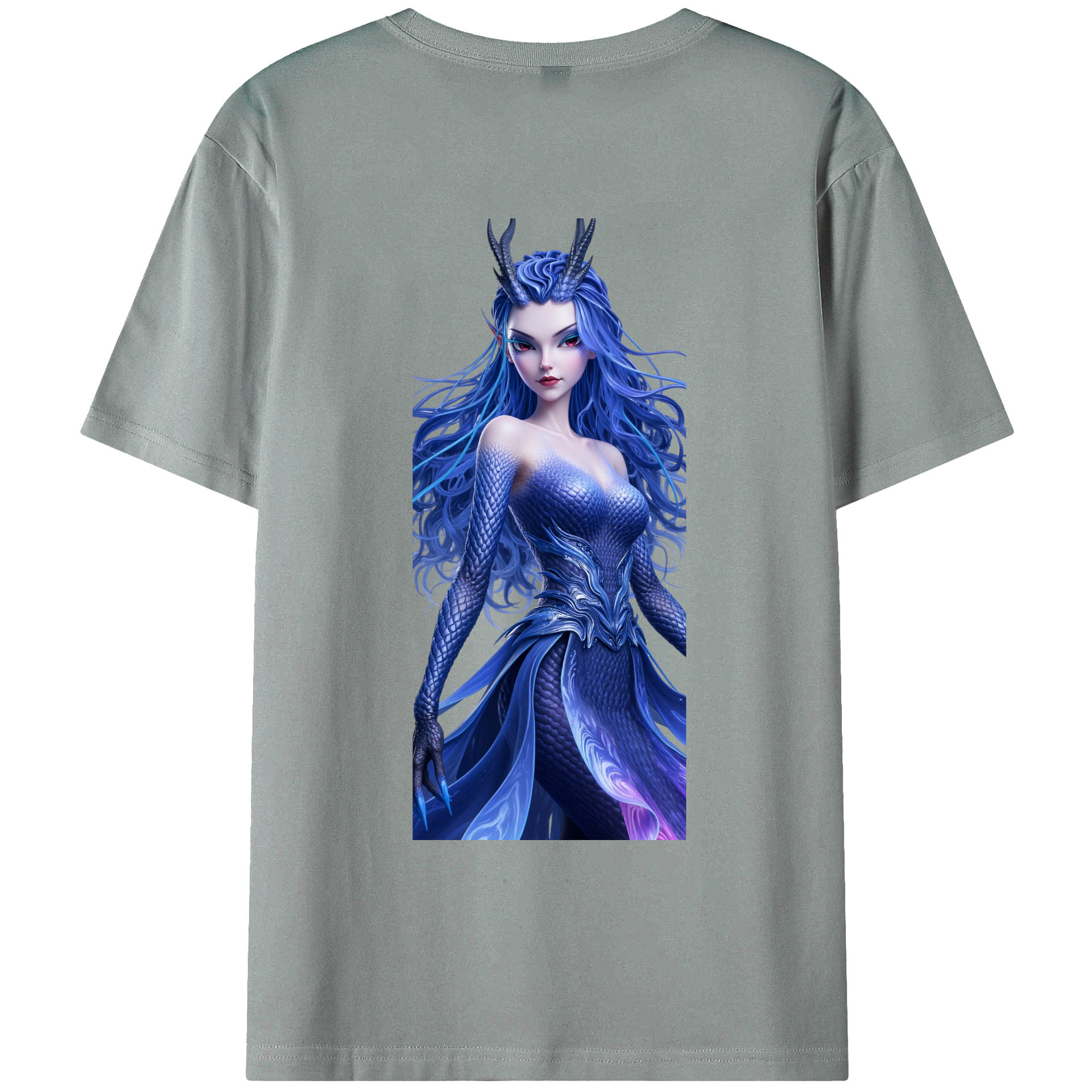 （画像用） Ne Zha 2 ナタ 魔童の大暴れ 綿100％ メンズ半袖Tシャツ（バックプリント） 通気性